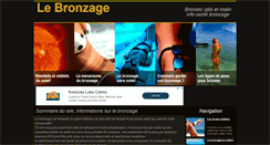 Desktop Screenshot of le-bronzage.com