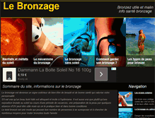 Tablet Screenshot of le-bronzage.com